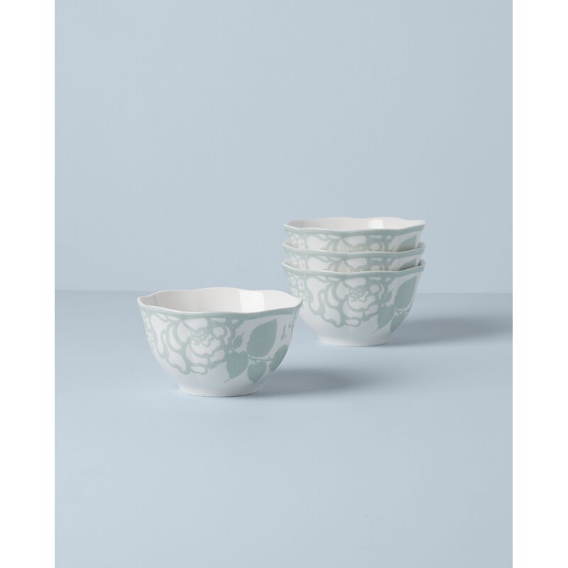 Butterfly Meadow Cottage 4-Piece Rice Bowls by store Lenox